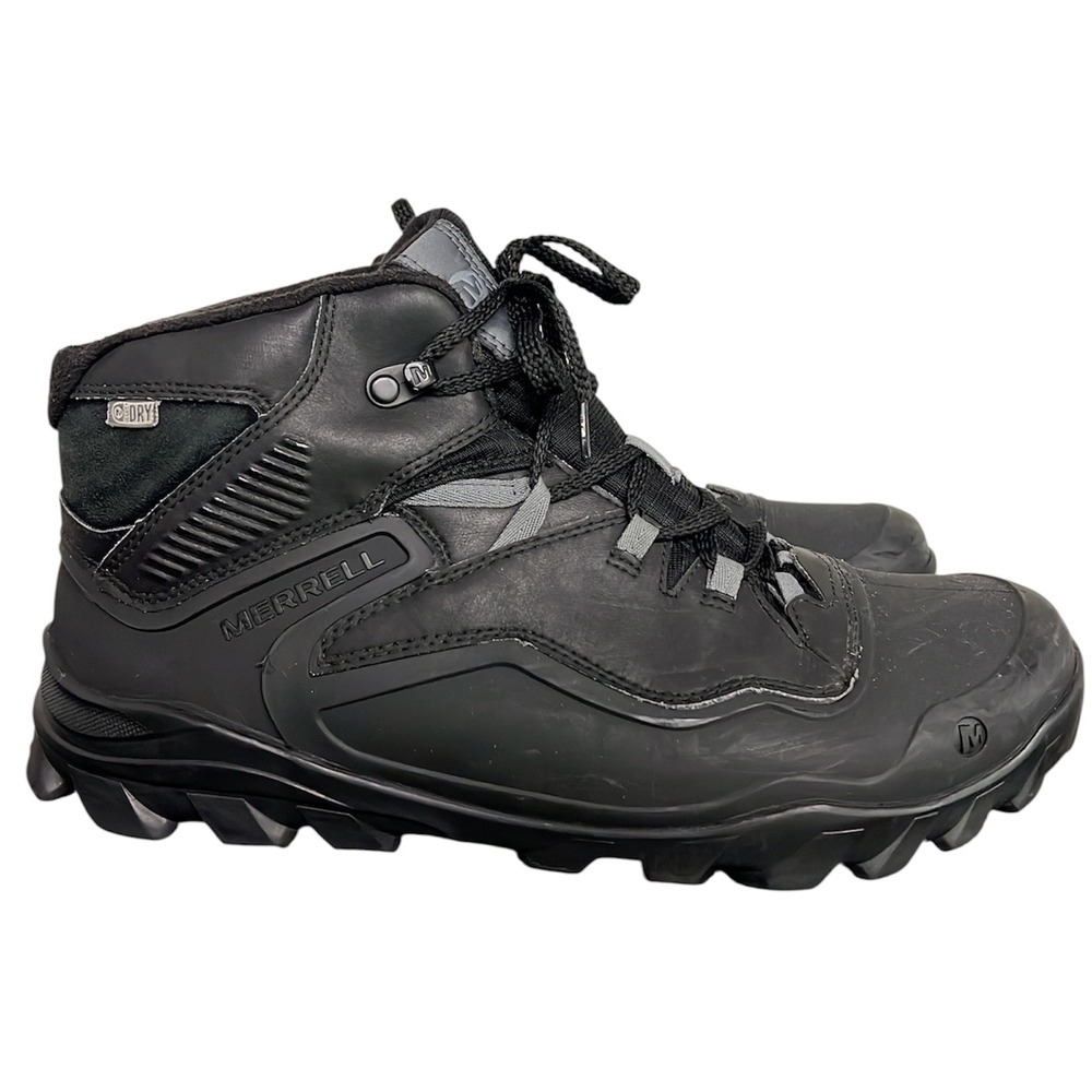 Merrell Mens Moab FST Ice+ Thermo Waterproof Hiking Boots Black J37039 Size 10.5